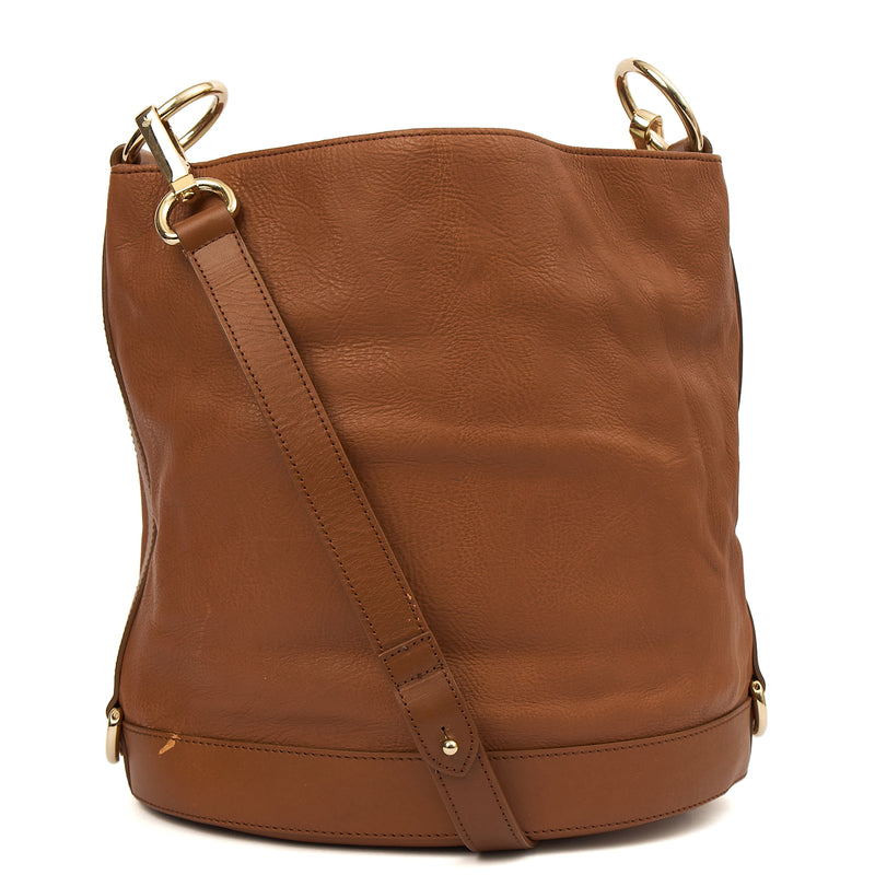 Picture of Mulberry Hobo Bella Hobo in Brown, Patent Leather
