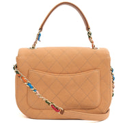 Picture of Chanel Cross Body Cuba CC Bag in Orange, Caviar Leather