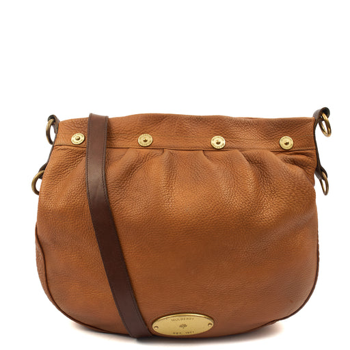 Picture of Mulberry Tote Mitzy Hobo in Oak, Calfskin Leather