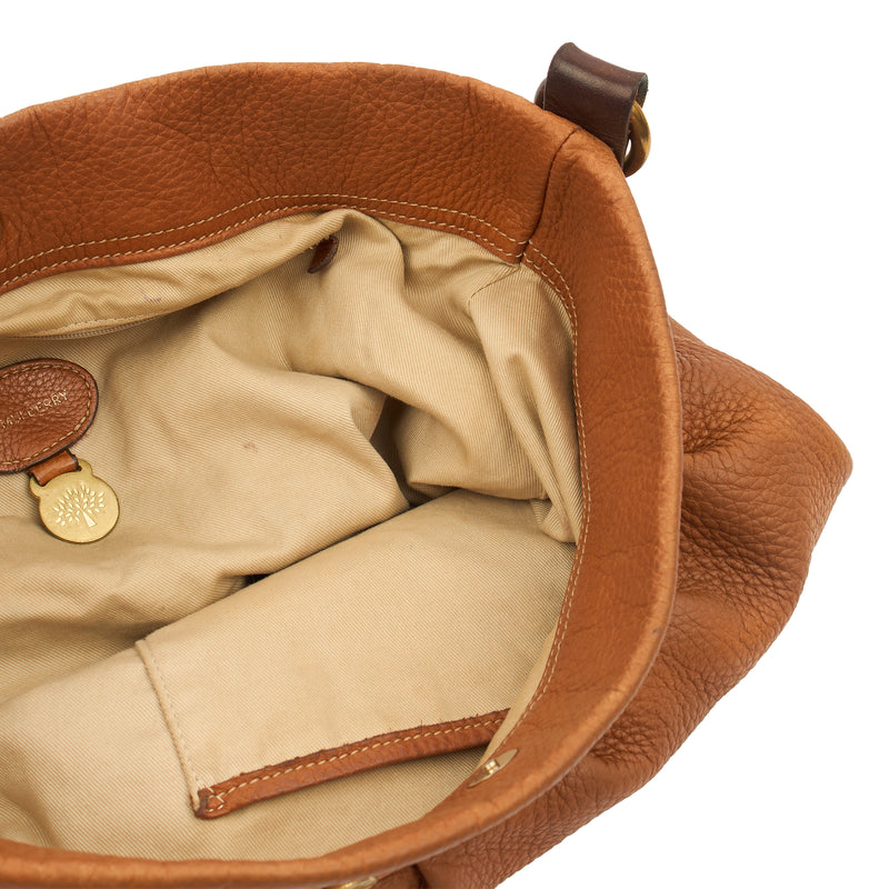 Picture of Mulberry Tote Mitzy Hobo in Oak, Calfskin Leather