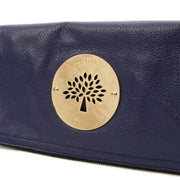 Picture of Mulberry Clutch Daria Pouch in Blue, Calfskin Leather