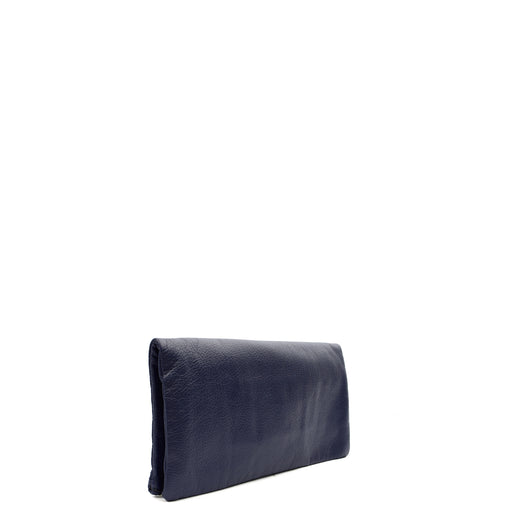 Picture of Mulberry Clutch Daria Pouch in Blue, Calfskin Leather