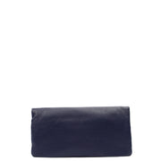 Picture of Mulberry Clutch Daria Pouch in Blue, Calfskin Leather