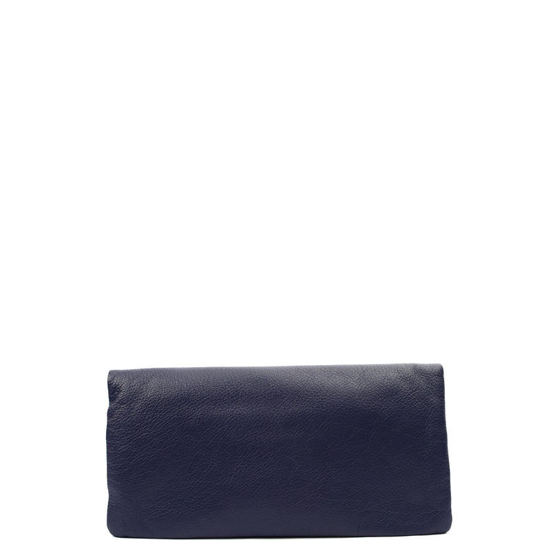 Picture of Mulberry Clutch Daria Pouch in Blue, Calfskin Leather