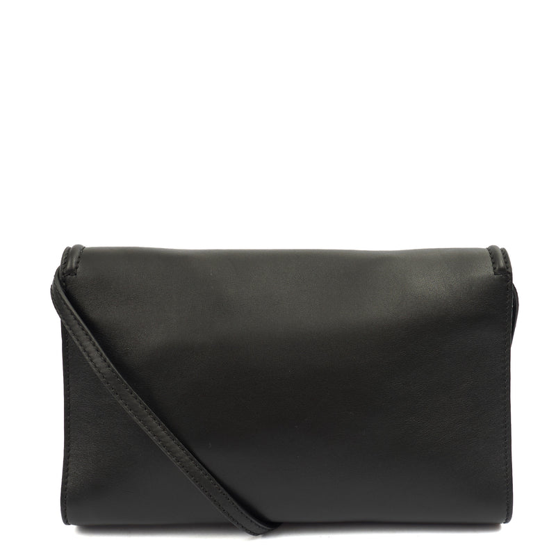 Picture of Alexander McQueen Clutch The Story in Black, Leather