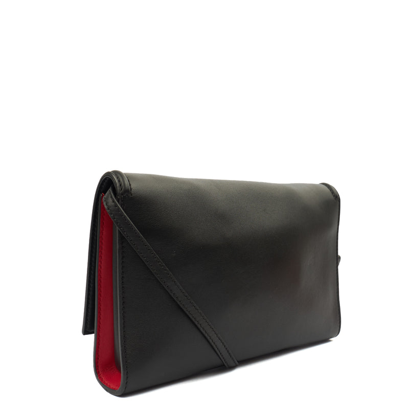 Picture of Alexander McQueen Clutch The Story in Black, Leather