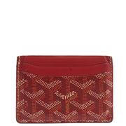 Picture of Goyard Card Holder Sulpice Card Holder in Red, Leather