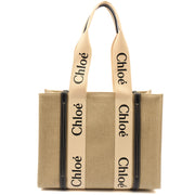 Picture of Chloe Tote Woody Tote - Medium in Neutral, Canvas