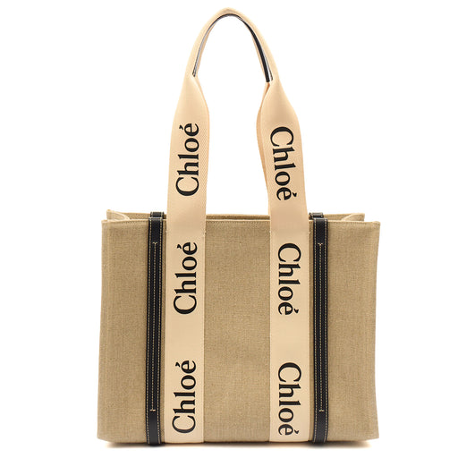 Picture of Chloe Tote Woody Tote - Medium in Neutral, Canvas