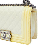 Picture of Chanel Shoulder Bag Boy - Small in Neutral, Calfskin Leather