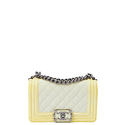 Picture of Chanel Shoulder Bag Boy - Small in Neutral, Calfskin Leather