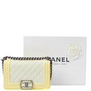 Picture of Chanel Shoulder Bag Boy - Small in Neutral, Calfskin Leather