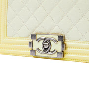 Picture of Chanel Shoulder Bag Boy - Small in Neutral, Calfskin Leather
