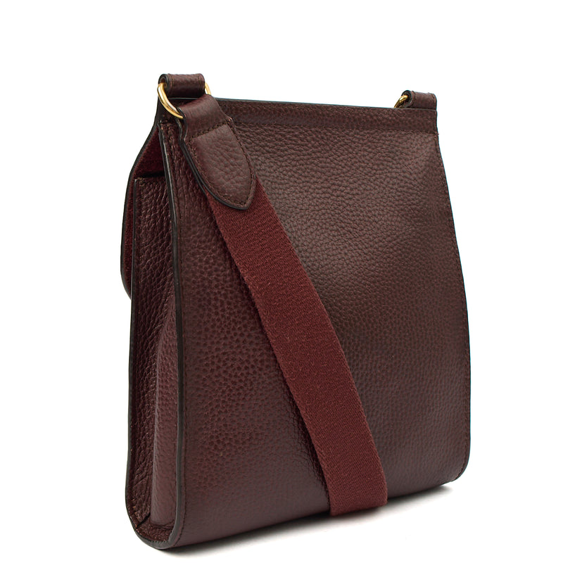 Picture of Mulberry Cross Body Antony - Small in Oxblood, Calfskin Leather
