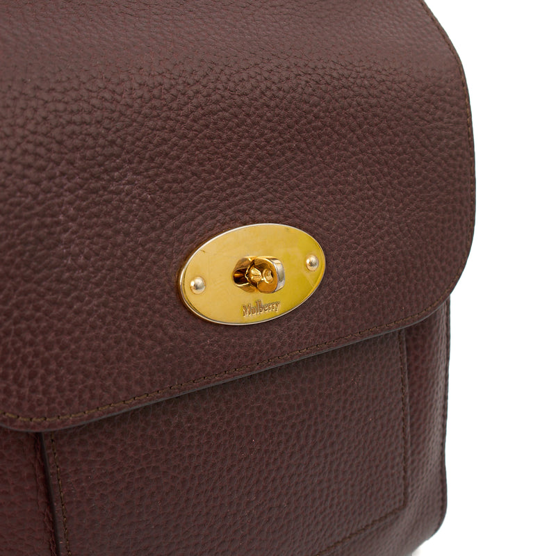Picture of Mulberry Cross Body Antony - Small in Oxblood, Calfskin Leather