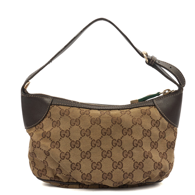 Picture of Gucci Mini Bag Pochette in Brown, GG Canvas