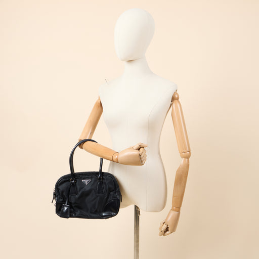 Picture of Prada Top Handle Shoulder Bag in Black, Nylon