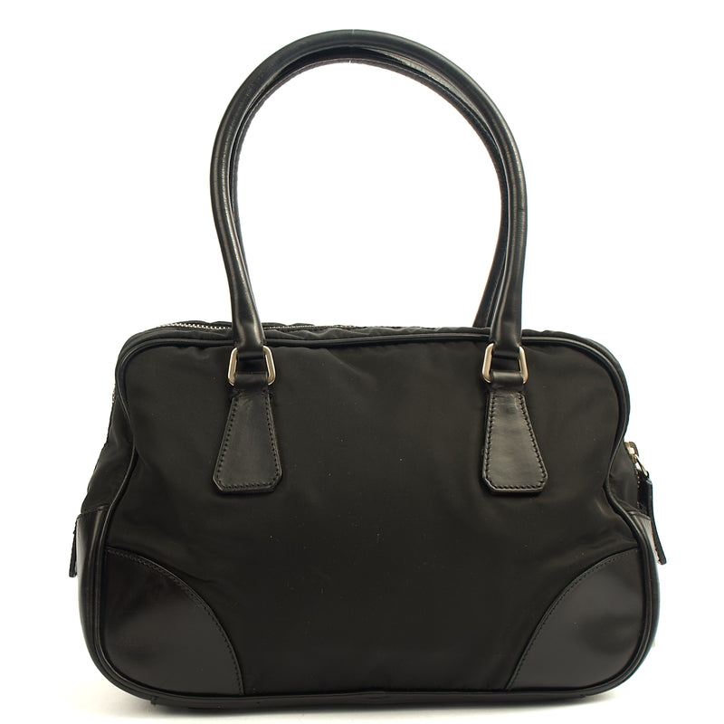 Picture of Prada Top Handle Shoulder Bag in Black, Nylon