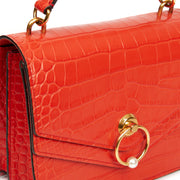 Picture of Mulberry Medium Harlow in Hibiscus , Exotic Effect Leather
