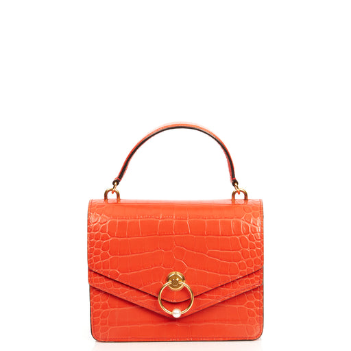 Picture of Mulberry Medium Harlow in Hibiscus , Exotic Effect Leather
