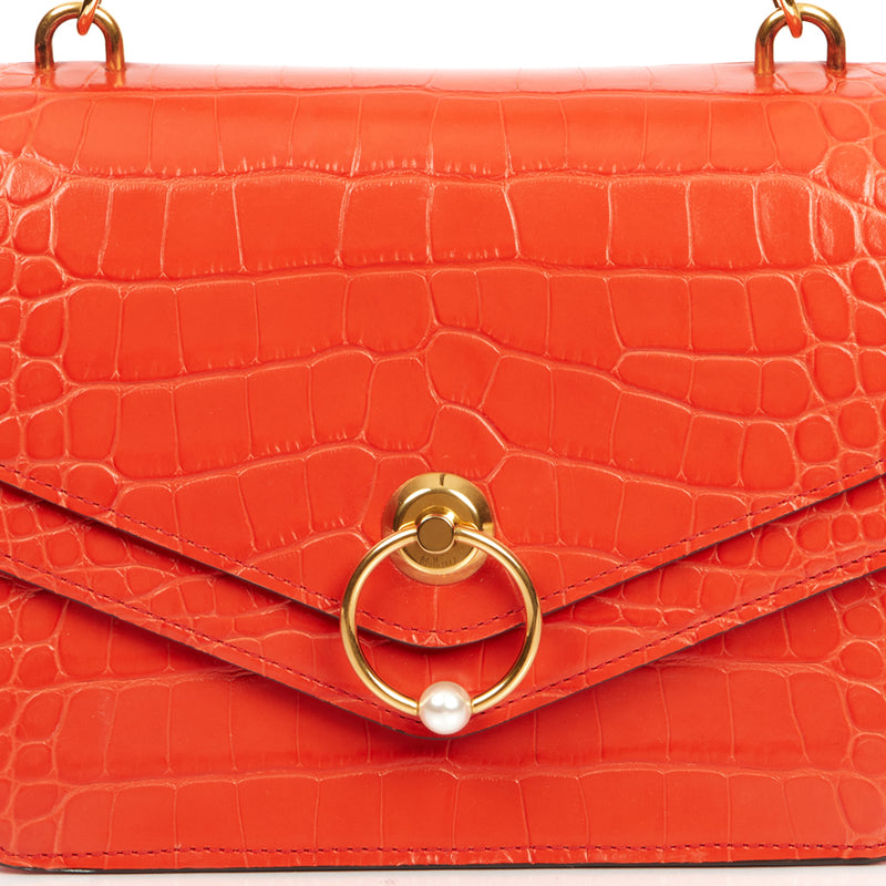 Picture of Mulberry Medium Harlow in Hibiscus , Exotic Effect Leather