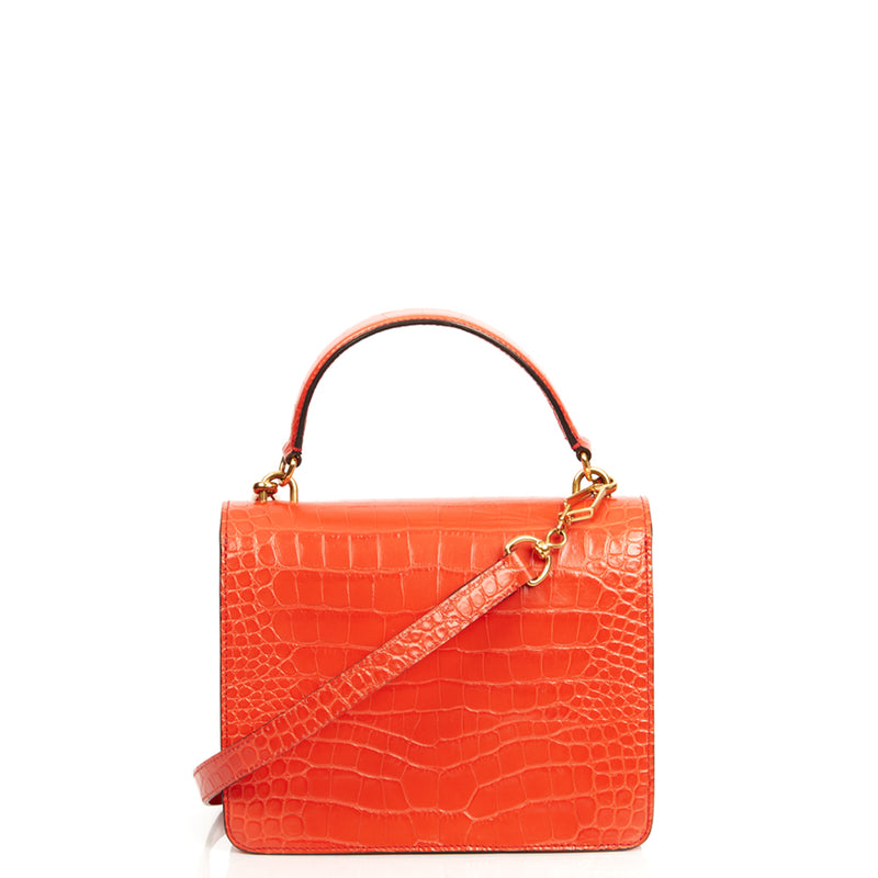 Picture of Mulberry Medium Harlow in Hibiscus , Exotic Effect Leather