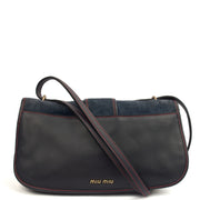 Picture of Miu Miu Shoulder Bag Shoulder Bag in Navy, Suede