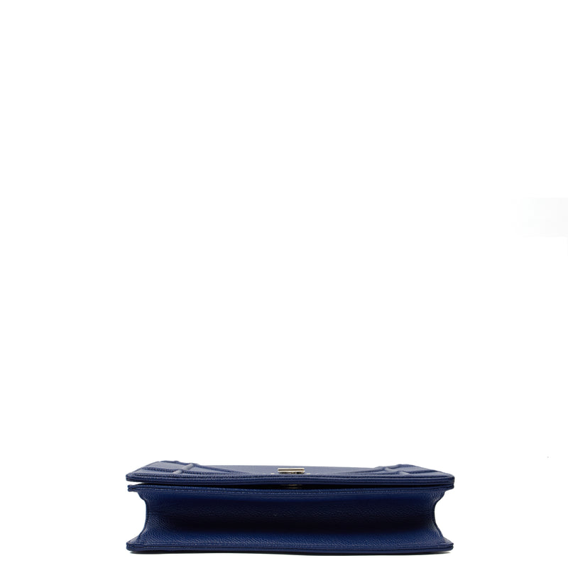 Picture of Christian Dior Shoulder Bag Diorama - Medium in Blue, Leather