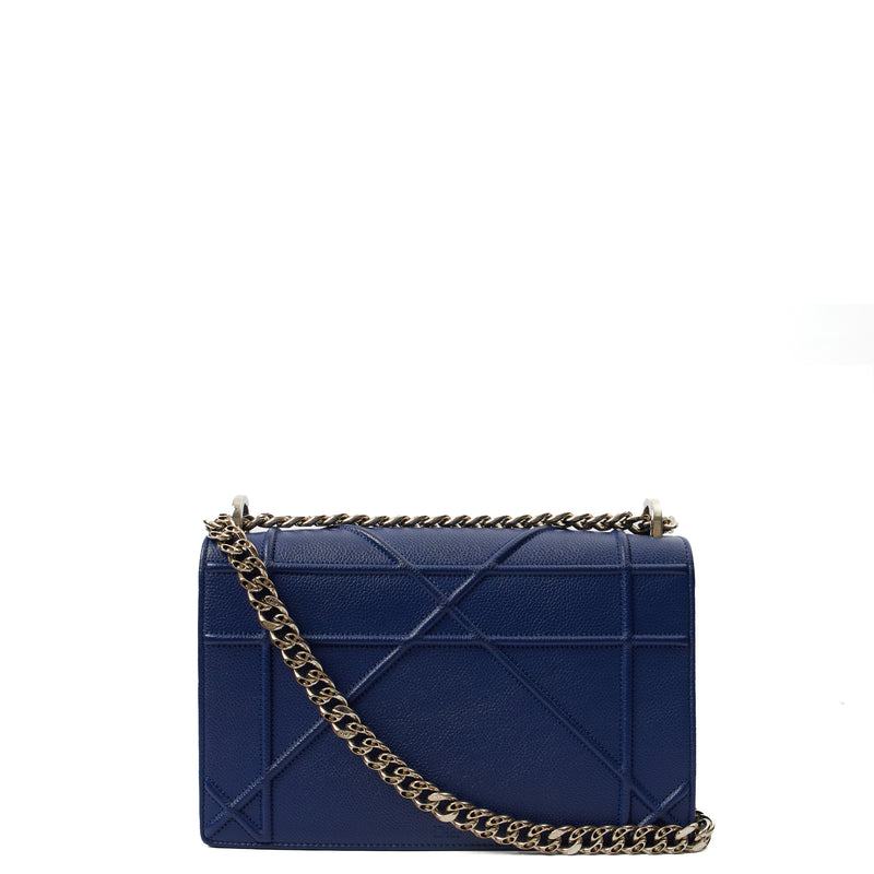 Picture of Christian Dior Shoulder Bag Diorama - Medium in Blue, Leather