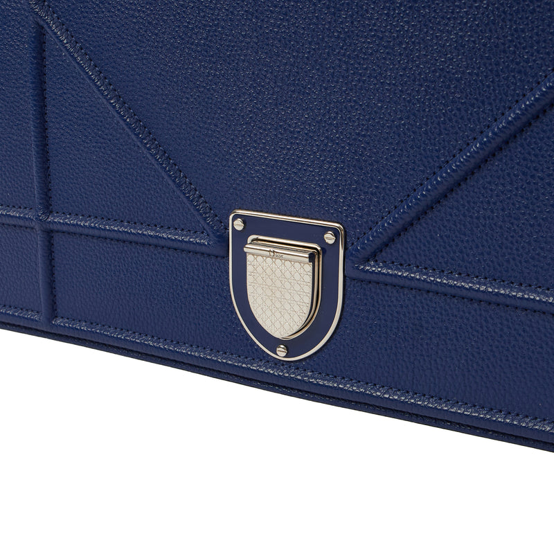 Picture of Christian Dior Shoulder Bag Diorama - Medium in Blue, Leather