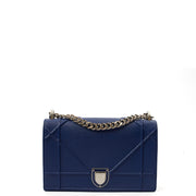 Picture of Christian Dior Shoulder Bag Diorama - Medium in Blue, Leather