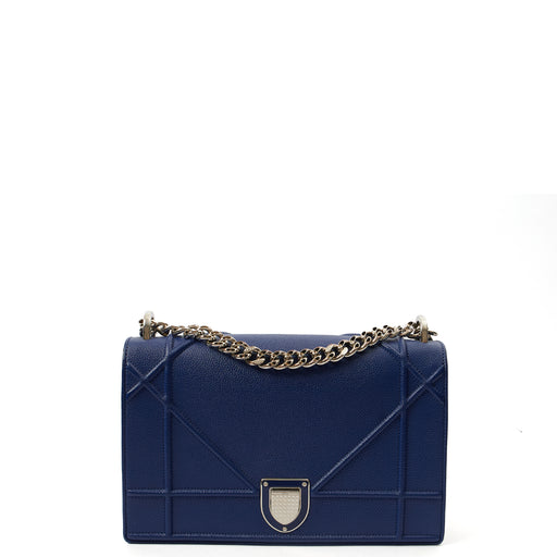 Picture of Christian Dior Shoulder Bag Diorama - Medium in Blue, Leather