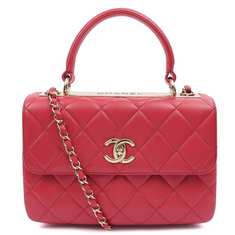Picture of Chanel Top Handle Trendy CC in Pink, Calfskin Leather