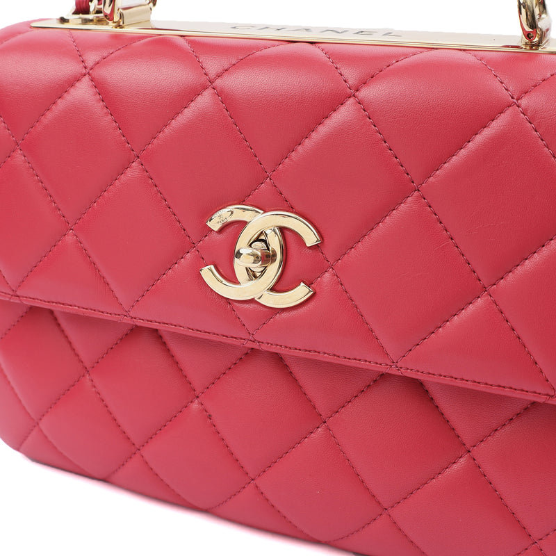 Picture of Chanel Top Handle Trendy CC in Pink, Calfskin Leather