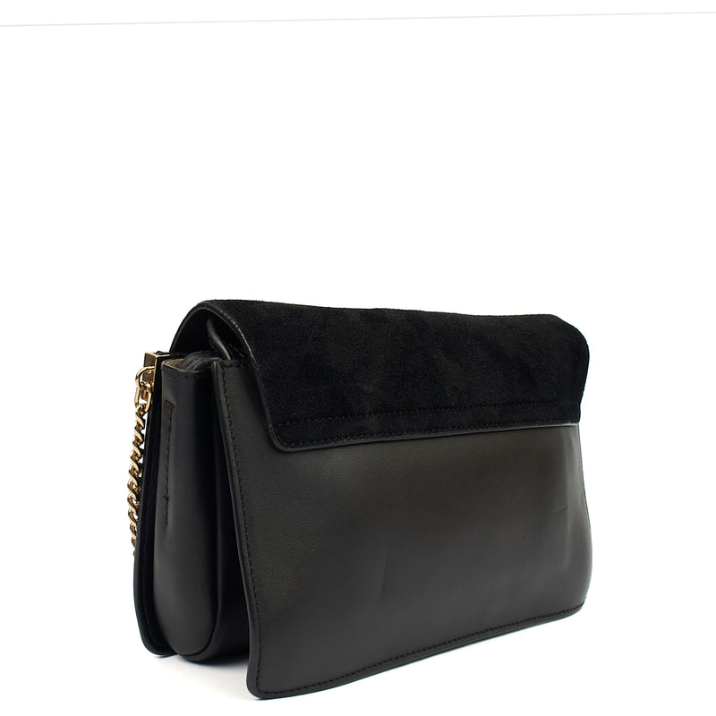 Picture of Chloe Cross Body Faye - Wallet on Strap in Black, Leather