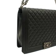 Picture of Chanel Shoulder Bag Boy - Large in Black, Calfskin Leather