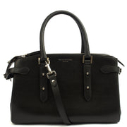 Picture of Aspinal of London Tote London Tote - Midi in Black, Leather