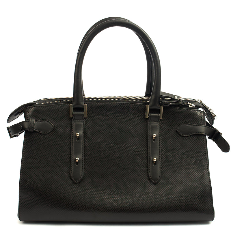 Picture of Aspinal of London Tote London Tote - Midi in Black, Leather