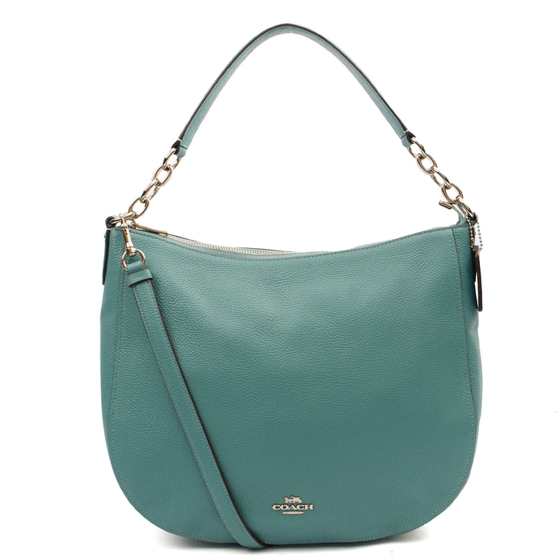Picture of Coach Shoulder Bag Hadley Hobo in Blue, Leather
