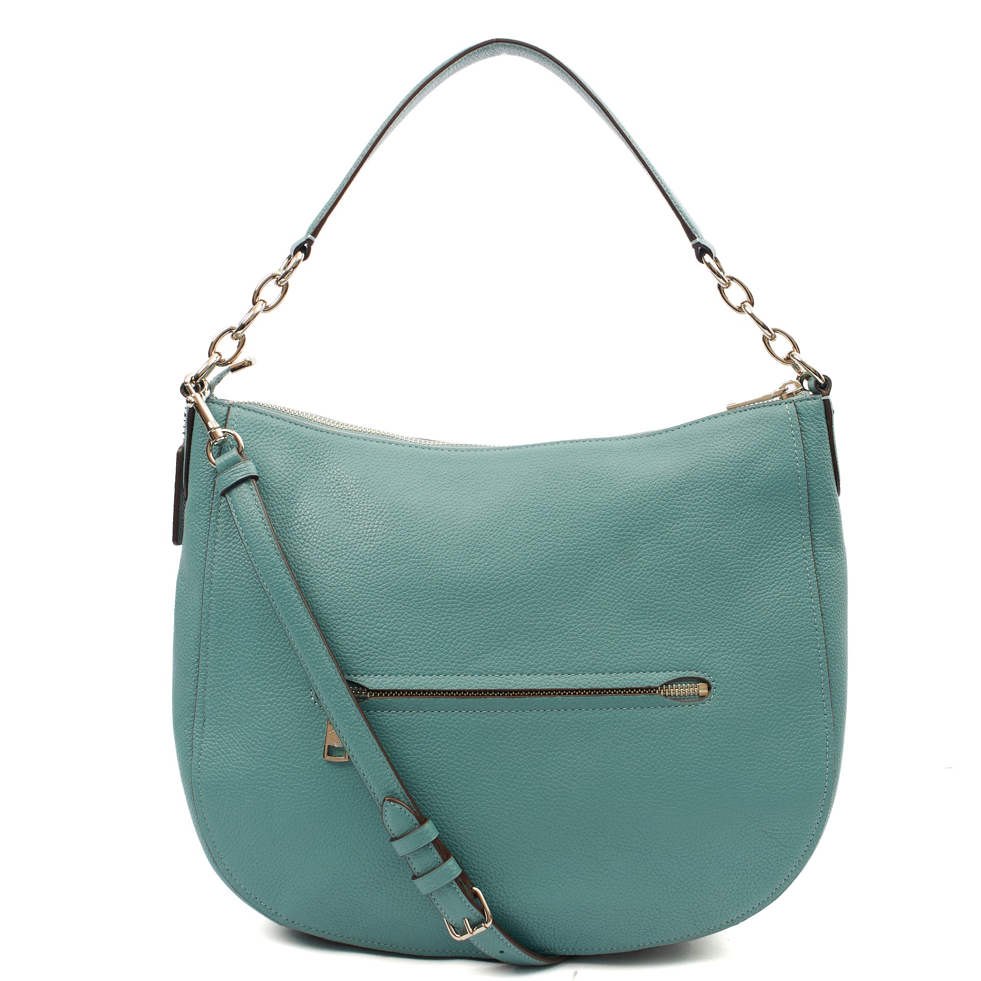 Coach Shoulder Bag Hadley Hobo in Blue, Leather | The Handbag Clinic Coach Shoulder Bag Hadley Hobo in Blue, Leather | The Handbag Clinic