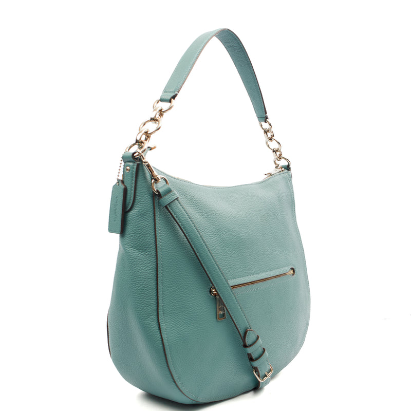 Picture of Coach Shoulder Bag Hadley Hobo in Blue, Leather