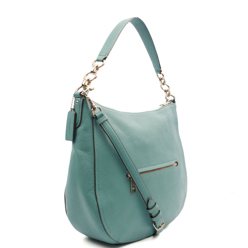 Picture of Coach Shoulder Bag Hadley Hobo in Blue, Leather