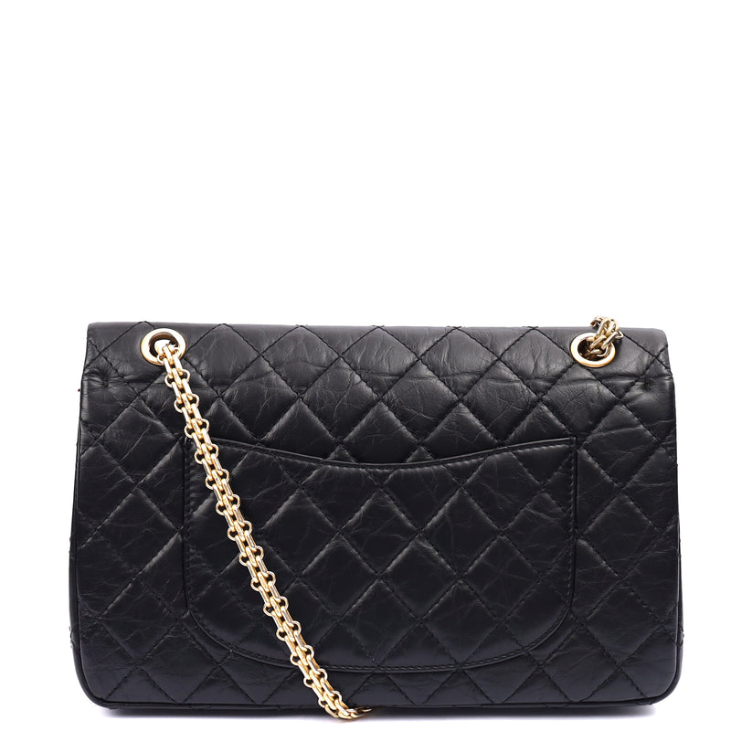 Picture of Chanel Shoulder Bag 2.55 Reissue in Black, Crinkled Calfskin Leather