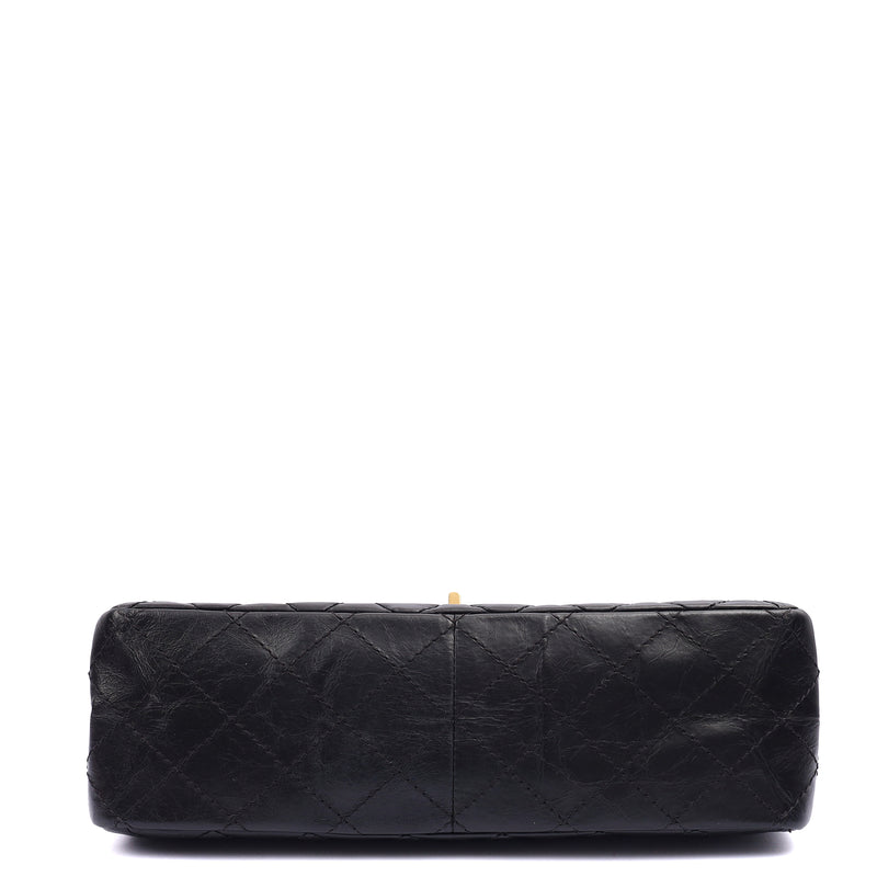 Picture of Chanel Shoulder Bag 2.55 Reissue in Black, Crinkled Calfskin Leather