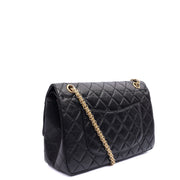 Picture of Chanel Shoulder Bag 2.55 Reissue in Black, Crinkled Calfskin Leather