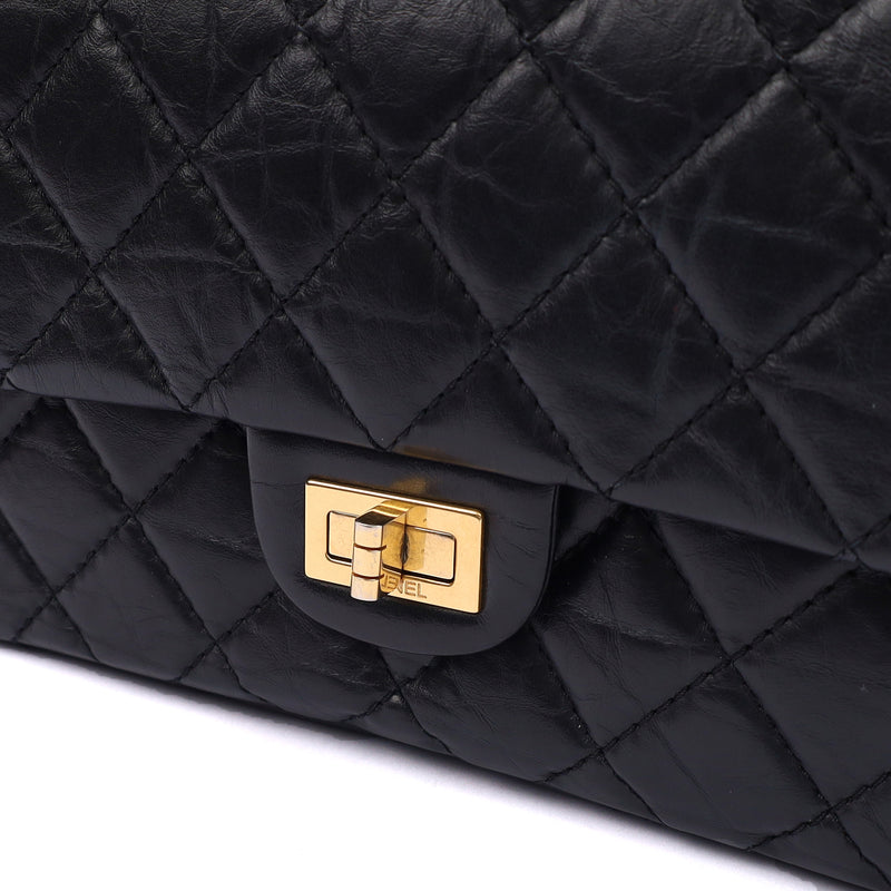 Picture of Chanel Shoulder Bag 2.55 Reissue in Black, Crinkled Calfskin Leather