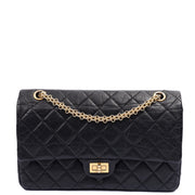 Picture of Chanel Shoulder Bag 2.55 Reissue in Black, Crinkled Calfskin Leather