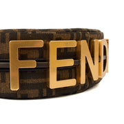 Picture of Fendi Shoulder Bag Fendigraphy Small in Brown Jacquard FF, Fabric