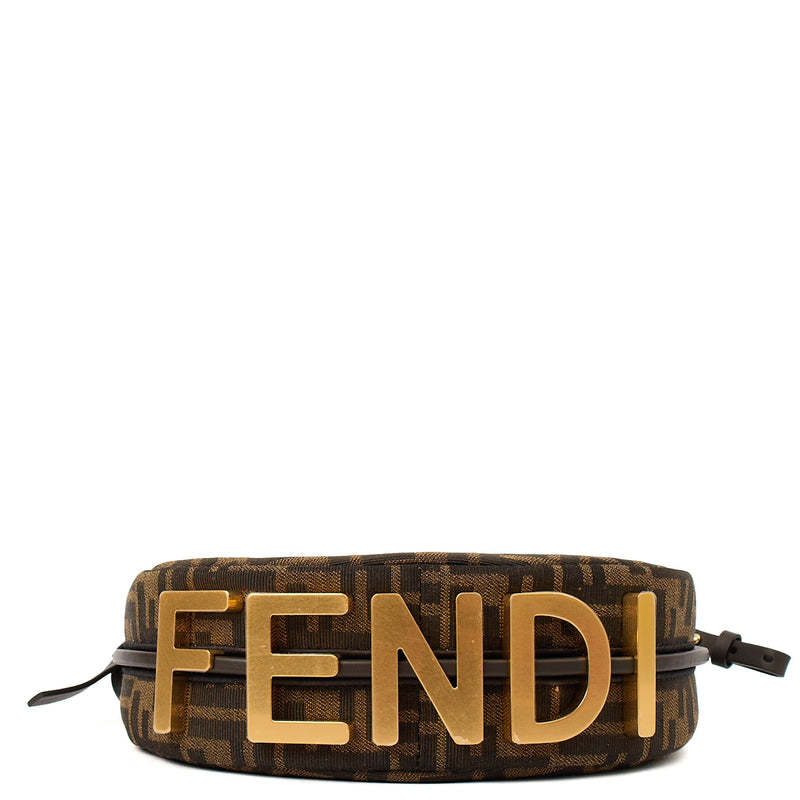Picture of Fendi Shoulder Bag Fendigraphy Small in Brown Jacquard FF, Fabric