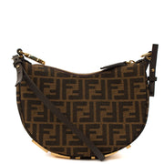 Picture of Fendi Shoulder Bag Fendigraphy Small in Brown Jacquard FF, Fabric